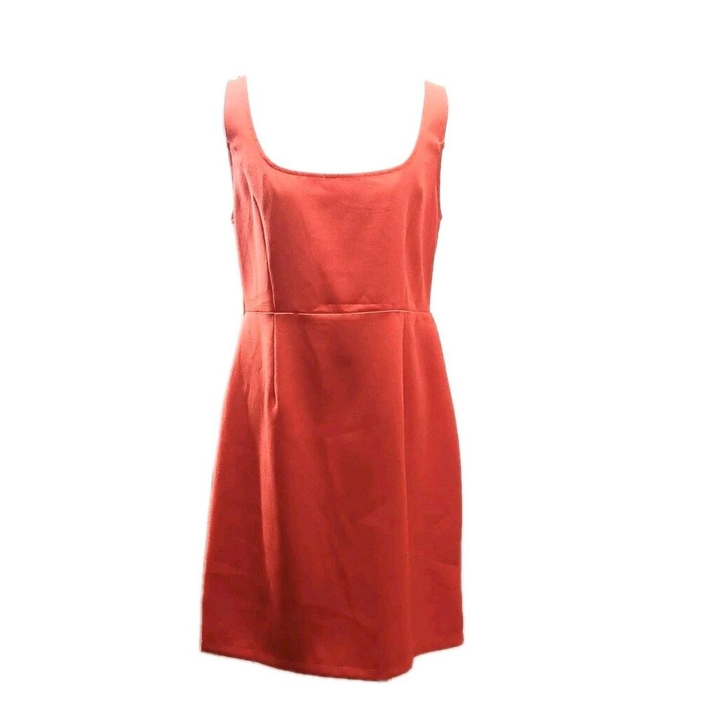 Molly Bracken Women's Orange Open Back Casual Dress Size Large
